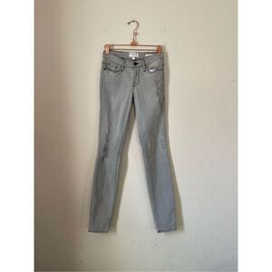 Frame le high de skinny Jeanne distressed grey‎ jeans size 26